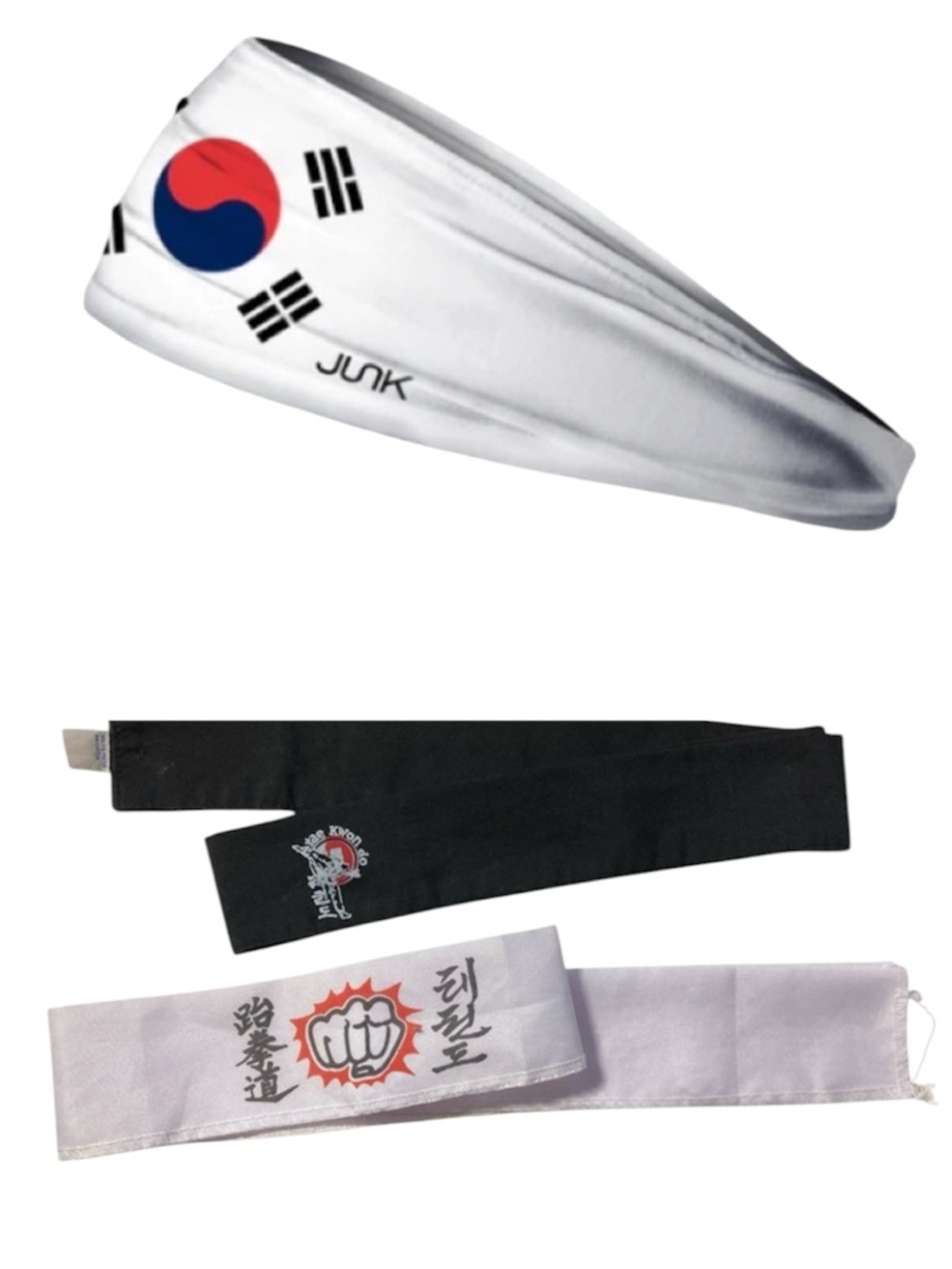 JUNK Headband South Korea + 2 Tie Headbands Lot